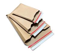 Premium 400gsm Rigid Book Mailers - Heavy Duty Cardboard Envelopes | Bend-Proof, Self-Seal, Eco-Friendly Packaging for Books, Documents & Media | Protective Kraft Mailers for Safe Shipping (10)