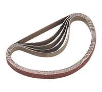 Premium 5 Pack 10mm X 330mm Sanding Belts - 40 Grit Aluminium Oxide For Detail Sanding