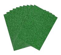Premium 5-Pack A4 Green Glitter Card 350gsm by Blitz Craft, Extra Thick Double Sided Non Shed Glitter Cardstock for Cricut, Cake Toppers, Scrapbooking, Wedding Invitations & DIY Craft Paper Projects