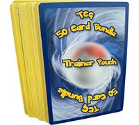 Premium 50 Assorted Trading Cards Bundle + Trainer Pouch - Includes Holo & Shiny Cards + Card Cloud Insert