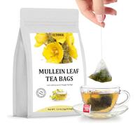 Premium 50 Mullein Leaf Tea Bags. Made with 100% Pure Mullein Leaves