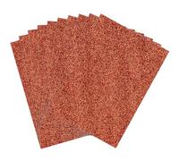 Premium 50-Pack A4 Orange Glitter Card 350gsm by Blitz Craft, Extra Thick Double Sided Non Shed Glitter Cardstock For Cricut, Cake Toppers, Scrapbooking, Wedding Invitations & Diy Craft Paper Projects