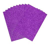 Premium 50-Pack A4 Purple Glitter Card 350gsm by Blitz Craft, Extra Thick Double Sided Non Shed Glitter Cardstock For Cricut, Cake Toppers, Scrapbooking, Wedding Invitations & Diy Craft Paper Projects