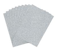 Premium 50-Pack A4 Silver Glitter Card 350gsm by Blitz Craft, Extra Thick Double Sided Non Shed Glitter Cardstock For Cricut, Cake Toppers, Scrapbooking, Wedding Invitations & Diy Craft Paper Projects