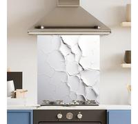 Premium 59.5 x 74.5cm Cracked Wall 6mm Glass Toughened Kitchen Splashback