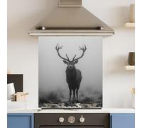 Premium 59.5 x 74.5cm Dark Mist 6mm Glass Toughened Kitchen Splashback