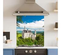 Premium 59.5 x 74.5cm Forest Castle 6mm Glass Toughened Kitchen Splashback