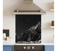 Premium 59.5 x 74.5cm Full Moon 6mm Glass Toughened Kitchen Splashback
