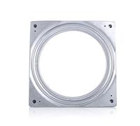 Premium 6 Inch Square Metal Rotating Swivel Plate Lazy Susan Bearing Turntable Smooth 360 Degree Rotation Platform for Kitchen Cabinets TV Stands Galvanized Steel Zinc Plated