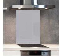 Premium 60 cm x 75 cm Dulux Hazy Morning Glass 6mm Kitchen Splashback Heat Resistant Toughened Polished Edges - Back Splash Back Coloured Hob Painted Tempered Splashback