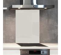 Premium 60 cm x 75 cm Dulux Spun Mohair Glass 6mm Kitchen Splashback Heat Resistant Toughened Polished Edges - Back Splash Back Coloured Hob Painted Tempered Splashback