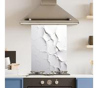 Premium 60 x 90cm Cracked Wall 6mm Glass Toughened Kitchen Splashback