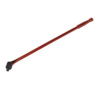 Loops 600mm Breaker Pull Bar - Replaceable 1/2" Sq Drive Knuckle - Red Chrome Finish Loops Multicolor
