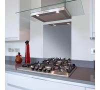 Premium 60cm x 75cm Dark Grey Mirror Glass Kitchen Splashback | 6mm Heat Resistant Toughened Glass with Polished Edges | Elegant Back Splash for Hobs | Coloured Painted Tempered Glass