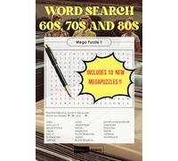 Premium 60s, 70s & 80s Word Search Book for Adults by Morgan Tendre: Big Print Nostalgia Puzzles with 1000+ Retro Words from Music, Movies, Slang & Fashion