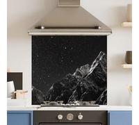 Premium 65 x 60cm Full Moon 6mm Glass Toughened Kitchen Splashback