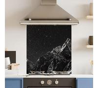 Premium 65 x 70cm Full Moon 6mm Glass Toughened Kitchen Splashback