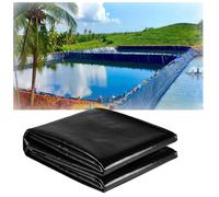 Premium 6x10m Pond Liner 0.12mm Thick Flexible Weatherproof Black Memb Easy to Install Cuttable for Waterfalls & Agricultural Use Pond Cover.