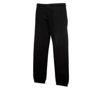 Premium 70 30 Jog Pants Jogging Bottoms Pack of 2 Fruit Of The Loom Black 12-13 Years