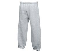Premium 70 30 Jog Pants Jogging Bottoms Pack of 2 Fruit Of The Loom Grey 12-13 Years
