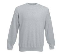 Fruit of the Loom Unisex Premium 70/30 Set-In Sweatshirt (Heather Grey) - Size Medium