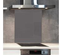 Premium 70 cm x 75 cm Dulux Cocoa Pod Glass 6mm Kitchen Splashback Heat Resistant Toughened Polished Edges - Back Splash Back Coloured Hob Painted Tempered Splashback