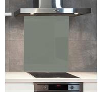 Premium 70 cm x 75 cm Dulux Mouse Tail Glass 6mm Kitchen Splashback Heat Resistant Toughened Polished Edges - Back Splash Back Coloured Hob Painted Tempered Splashback