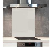 Premium 70 cm x 75 cm Dulux Spun Mohair Glass 6mm Kitchen Splashback Heat Resistant Toughened Polished Edges - Back Splash Back Coloured Hob Painted Tempered Splashback