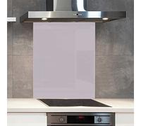 Premium 70 cm x 75 cm Dulux Violet Dream Glass 6mm Kitchen Splashback Heat Resistant Toughened Polished Edges - Back Splash Back Coloured Hob Painted Tempered Splashback