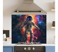 Premium 70 x 60cm Floating Space 6mm Glass Toughened Kitchen Splashback
