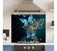 Premium 70 x 60cm Flower Fly 6mm Glass Toughened Kitchen Splashback