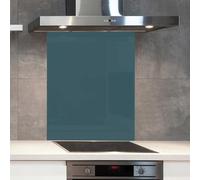 Premium 70 x 65cm Sea Holly 6mm Glass Toughened Kitchen Splashback