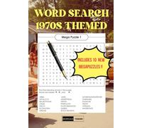 Premium 70s Word Search Book by Morgan Tendre: for Adults: Big Print Puzzle Book with 1000+ Retro Words, Brain Boosting Fun, and 10 Extra Mega Puzzles