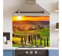 Premium 75 x 70cm Italian Field 6mm Glass Toughened Kitchen Splashback
