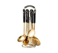 Premium 7pc Nonrust Steel Cooking Tools, & Scratchproof Design for Home and Professional Use Resistant Cooking Tool Set