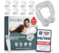Premium 8 Pack Anti Snoring Devices Snore Stopper Magnet Silicone Nose Clip Efective Snoring Solution Support Breathing Enhance Sleep Experience for Comfortable & Quieter Sleep aid Boost Oxygen
