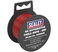 Premium 8A Thick Wall Automotive Cable - 7M Red Pvc Insulated Single Core