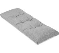 Premium 8cm Thick Cushion for Piano Bench & Sofa SilkCotton Blend & Foam Fill Light Gray 110x40cm Versatile Indoor/Outdoor Use Comfort & Style