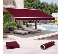 Premium 8x7ft Replacement Canopy for Retractable s Polyester with PU Coating Outdoor Sun Shelter Cover for Balconies Dec anDoors.