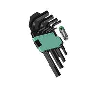 Premium 9 Size L Type Set Resistant Steel Hexagonal Tool for Professional DIYer Projects Black Handle Spell Essential Glory Black Plum Spell Essential