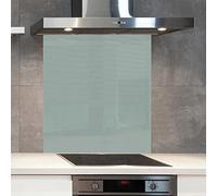 Premium 90 cm x 75 cm Dulux Fresh Foliage Glass 6mm Kitchen Splashback Heat Resistant Toughened Polished Edges - Back Splash Back Coloured Hob Painted Tempered Splashback