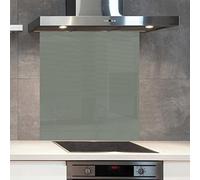 Premium 90 cm x 75 cm Dulux Mouse Tail Glass 6mm Kitchen Splashback Heat Resistant Toughened Polished Edges - Back Splash Back Coloured Hob Painted Tempered Splashback