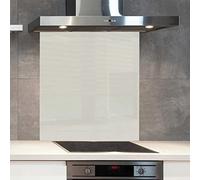 Premium 90 cm x 75 cm Dulux Spun Mohair Glass 6mm Kitchen Splashback Heat Resistant Toughened Polished Edges - Back Splash Back Coloured Hob Painted Tempered Splashback