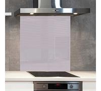 Premium 90 cm x 75 cm Dulux Violet Dream Glass 6mm Kitchen Splashback Heat Resistant Toughened Polished Edges - Back Splash Back Coloured Hob Painted Tempered Splashback