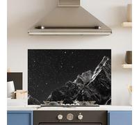 Premium 90 x 60cm Full Moon 6mm Glass Toughened Kitchen Splashback