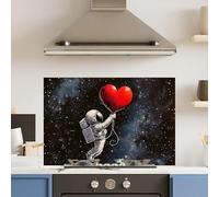 Premium 90 x 60cm Love Space 6mm Glass Toughened Kitchen Splashback