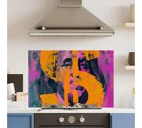 Premium 90 x 60cm Vibrant Dollar 6mm Glass Toughened Kitchen Splashback