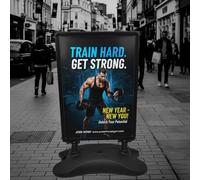 Premium A0 Black Water Based Heavy Duty Weather Resistant Pavement Sign