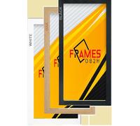 Premium A1,A2,A3,A4,A5,Oak, Black, White, Picture Frame Photo Frame (Modern, Black, A3,29.7X42cm)