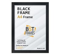 Premium A4 Black Frame - Modern Design for Certificates & Photos - Durable Construction - Wall-Mounted Excellence - Portrait & Landscape Options - Ideal for Home & Office - Easy Installation